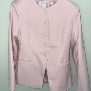 Abercrombie & Fitch Pink Blazer Structured Suit Jacket